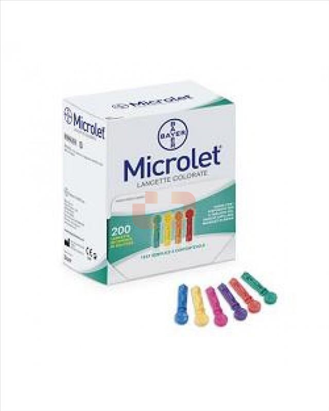 Bayer Diabete Linea Controllo Glicemia Microlet Lancets 25 Lancette Pungidito