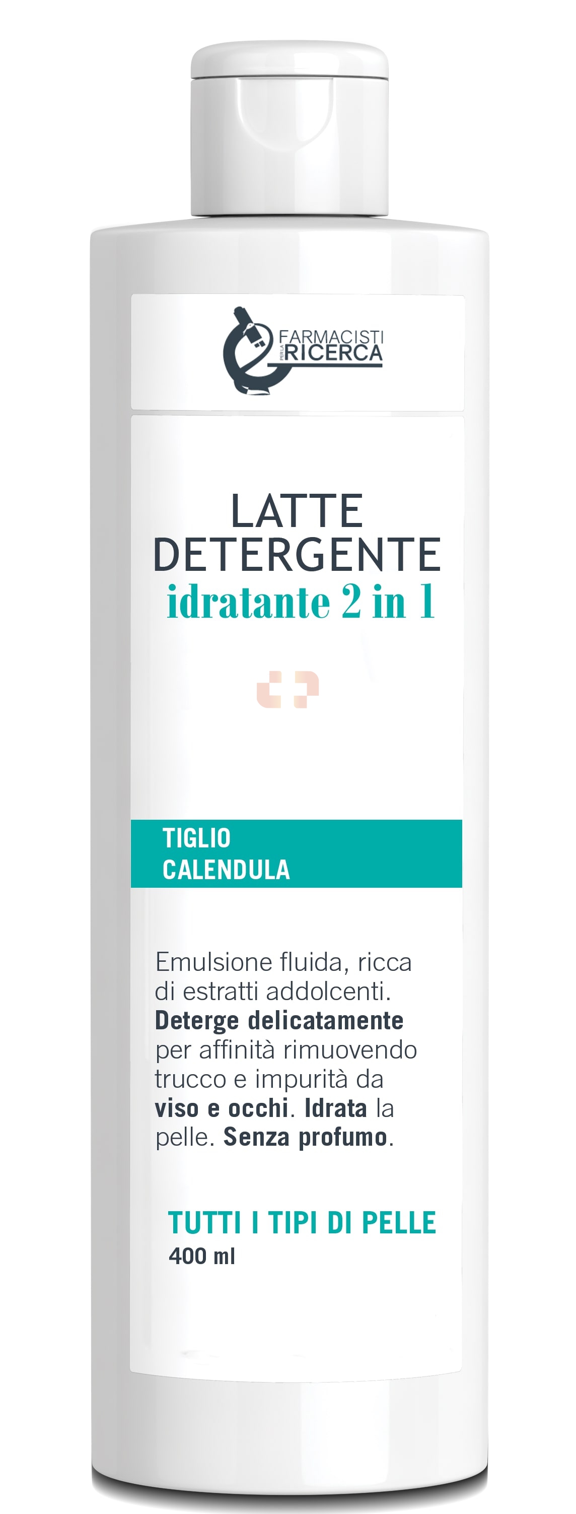 Farmacia Brescia/Lab.Ric.Biochimiche Latte Detergente Idratante 2in1 400 ml