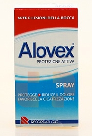 Alovex Linea Protezione Orale Spray Lenitivo Lesioni Mucosa Orale 15 ml
