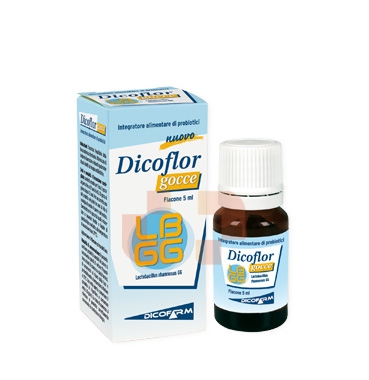 Dicofarm Linea Intestino Sano Dicoflor Gocce Probiotico Integratore 5 ml