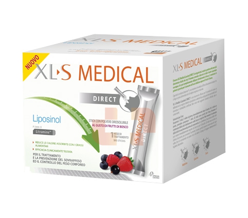 XLS Medical Linea Dispositivi Medici Liposinol Direct Integratore 90 Buste Oro