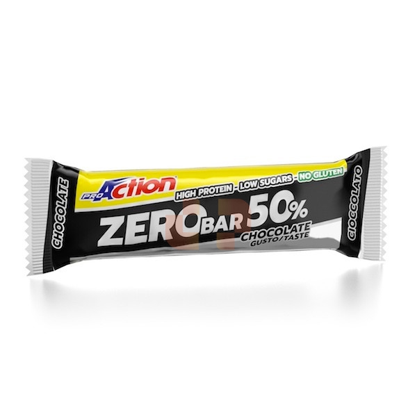 ProAction Linea Sportivi High Protein Zero Bar Integratore Barretta Cioccola 60g
