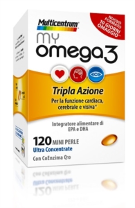 Multicentrum Linea Colesterolo Trigliceridi My Omega3 Integratore 120 Mini Perle