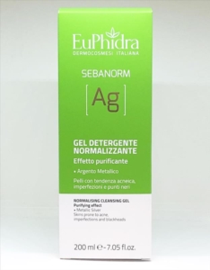 EuPhidra Linea Sebanorm AG Gel Detergente Normalizzante Purificante 200 ml