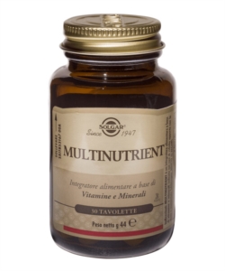 Solgar Linea Vitamine Minerali Multinutrient Integratore Alimentare 30 Tavolette