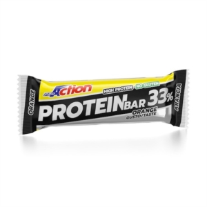 ProAction Linea Sportivi High Protein Bar 33 Integratore Barretta Arancia 50g